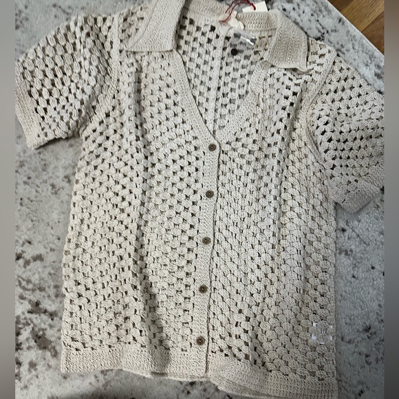 New🩷 Open knit oat button cardigan - Picture 6 of 9